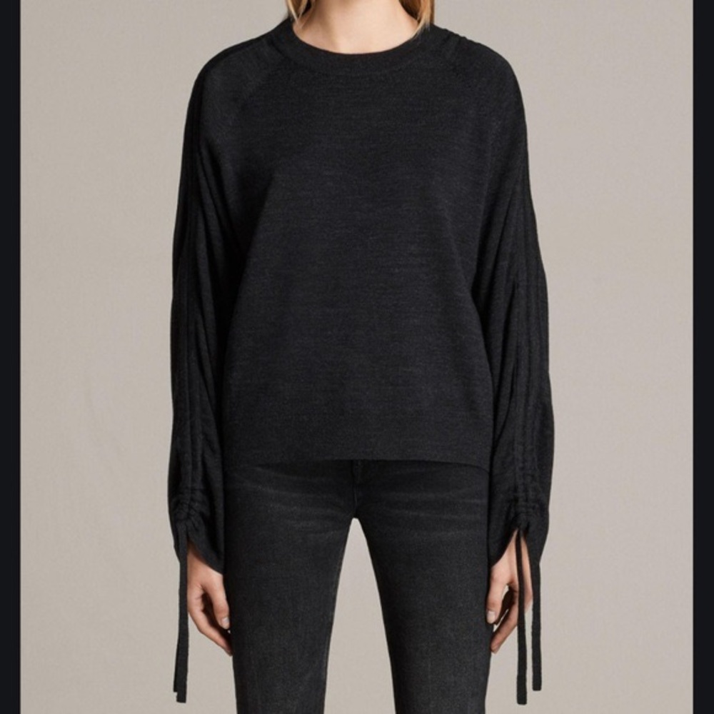 ALL SAINTS charcoal sweater